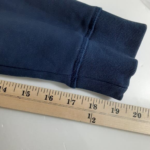 Ted Baker Breenge Button Through Sweatshirt Navy Blue Pullover Mens 38 Holiday - Picture 13 of 13